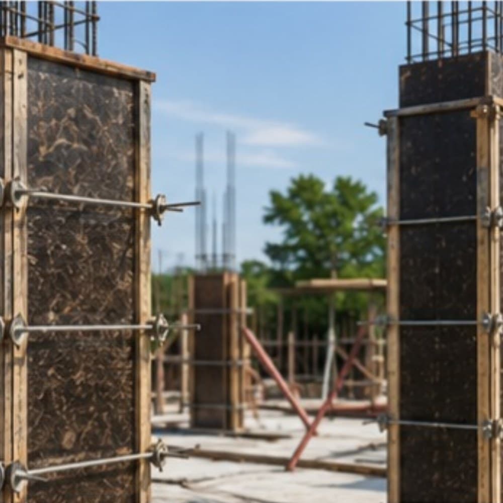 NuForm panels forming a concrete beam